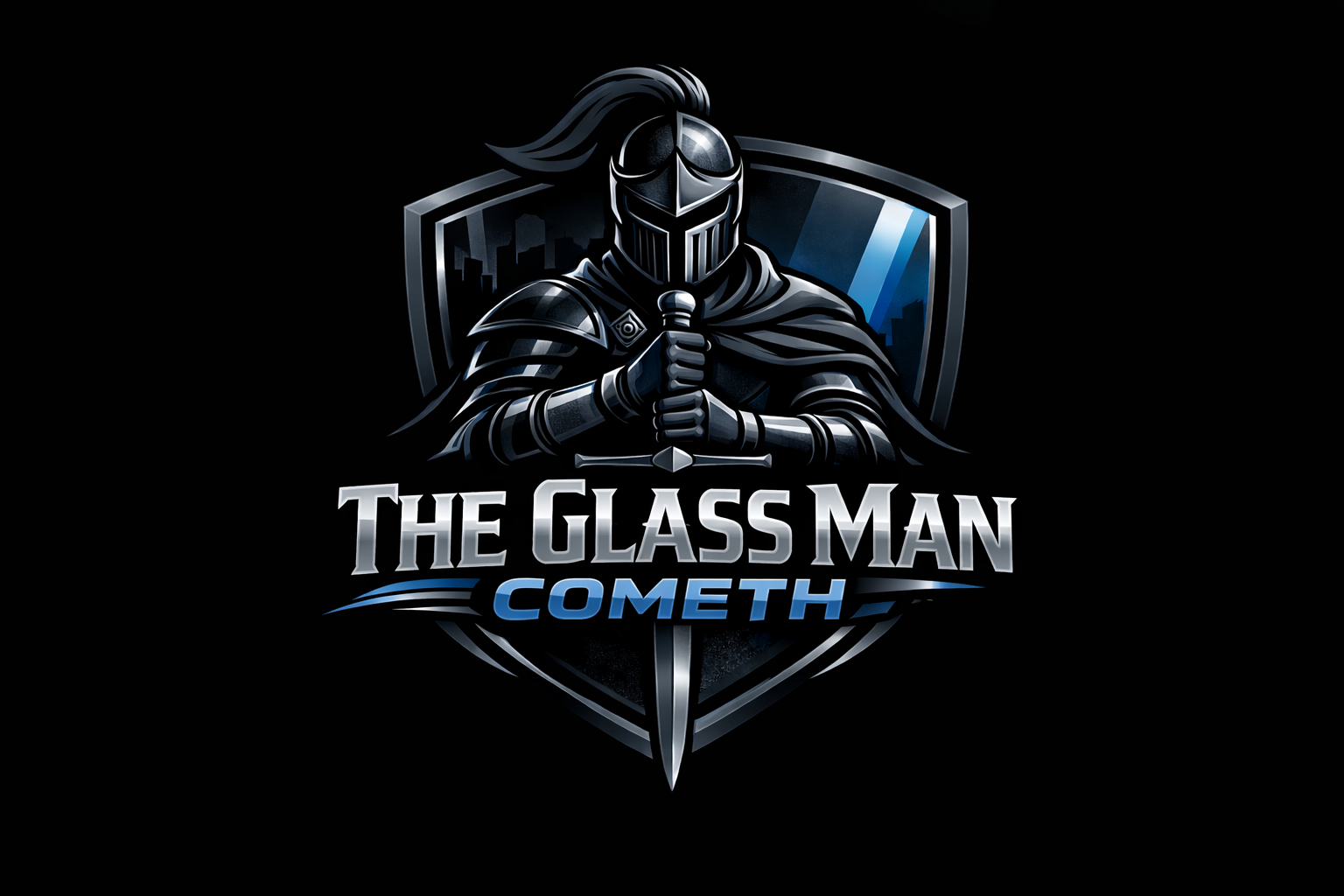 Sticker: The Glass Man Cometh Knight